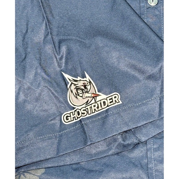 Apparel Stuff ForceX Men's Palm‎ Tree Button Up Shirt Blue XX-Large - Picture 8 of 11